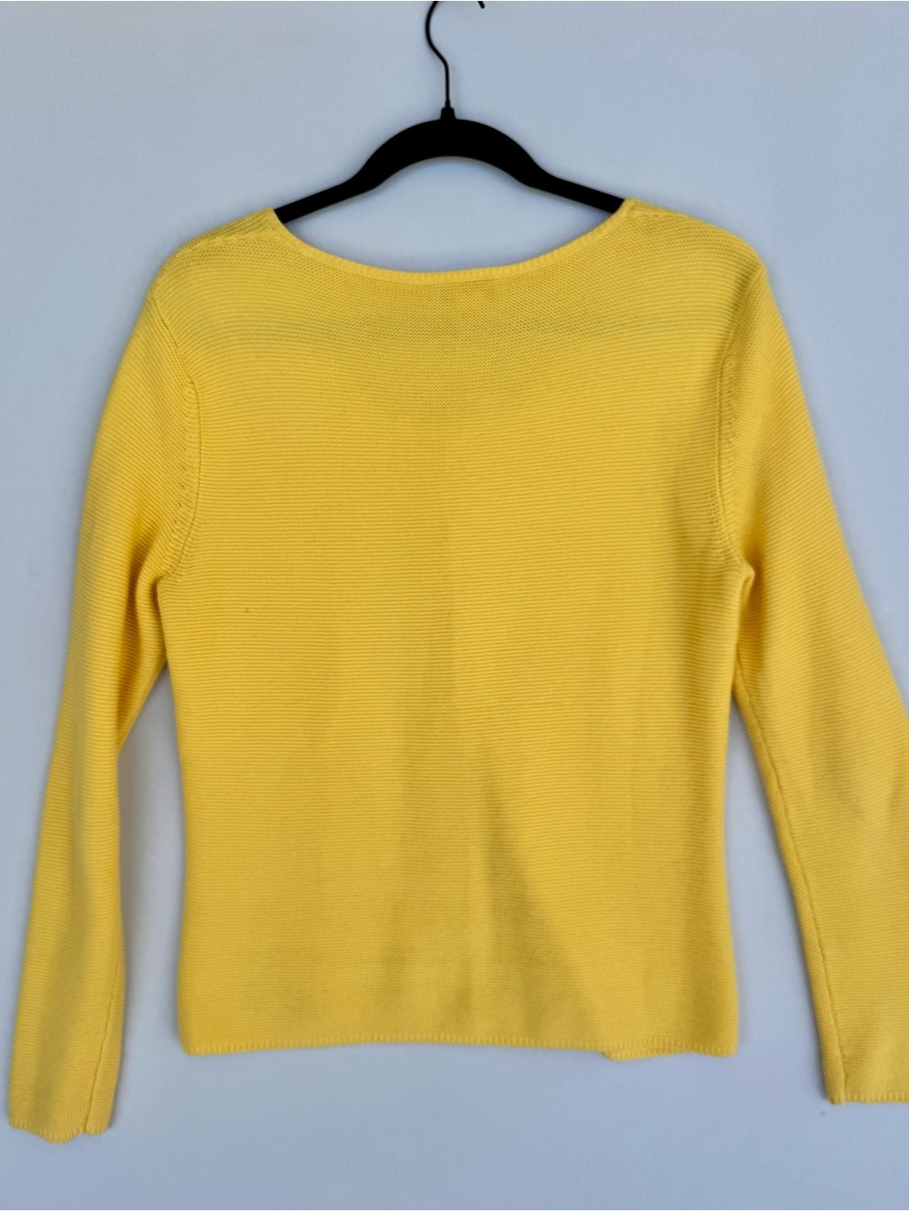 Talbots Bright Yellow Button-Front Cardigan - Picture 6 of 6